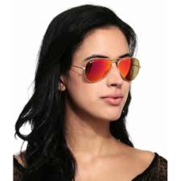 Ray Ban Unisex RB3025 112/69 Orange Lens Mate Gold - Picture 1 of 7
